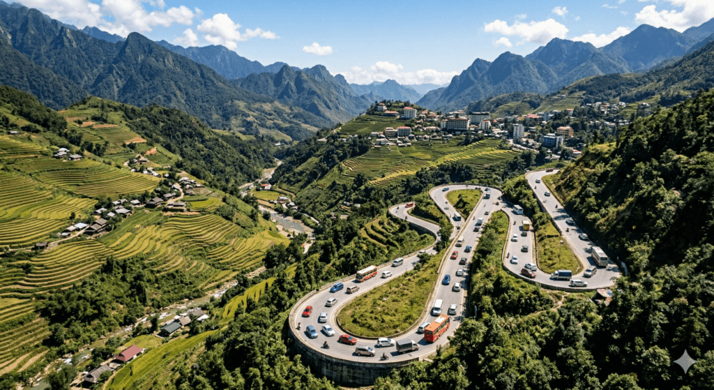 사파 가는 법 - 하노이 사파 드라이브 산길