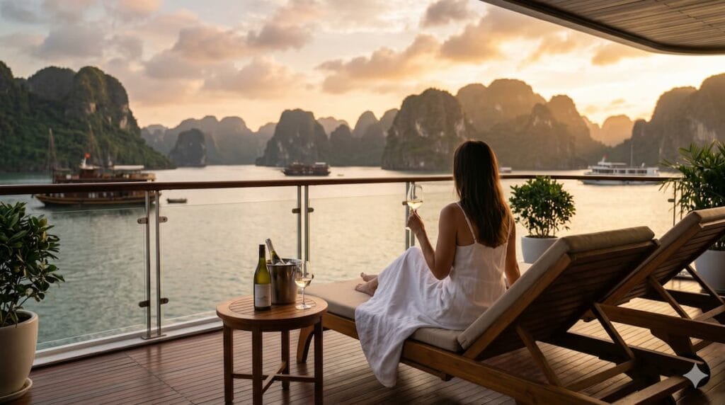 하롱베이 고급 크루즈 발코니