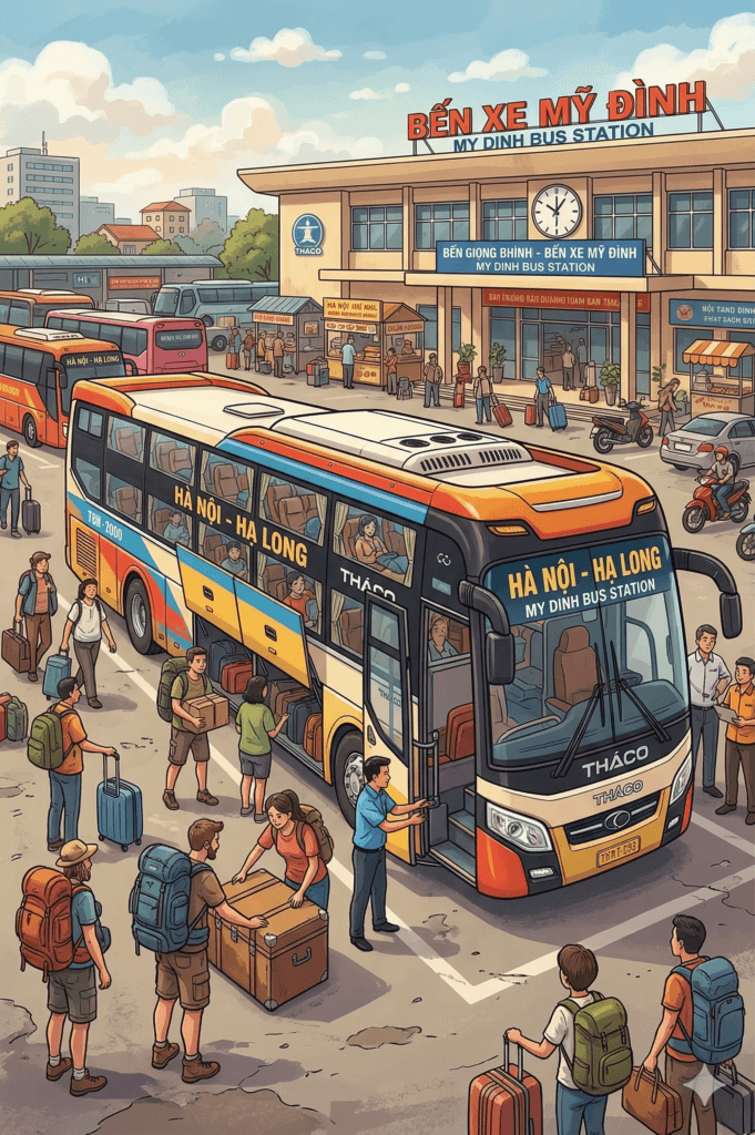 하노이 미딩 버스터미널 하롱베이행