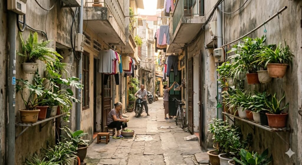하노이 구시가지 패키지 투어가 들어가지 않는 골목 안쪽
