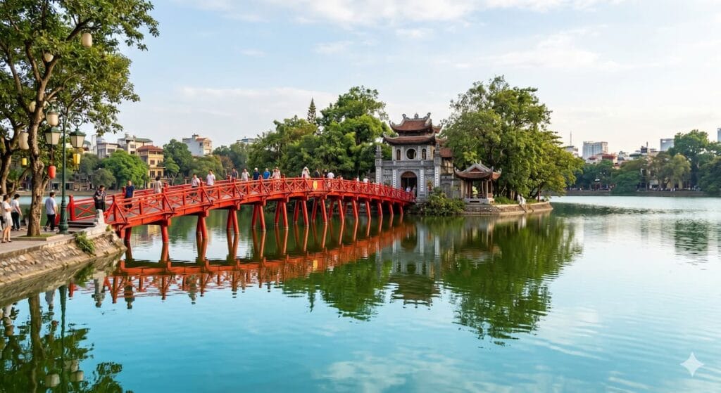 호안끼엠 호수 응옥선 사당
