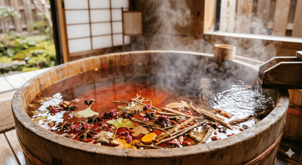 사파 레드다오족 약초탕