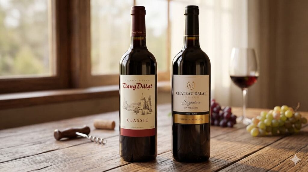 방달랏 샤토달랏 와인 병 종류