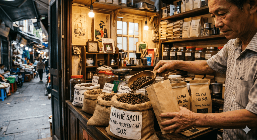 하노이 현지 커피 원두 가게 추천