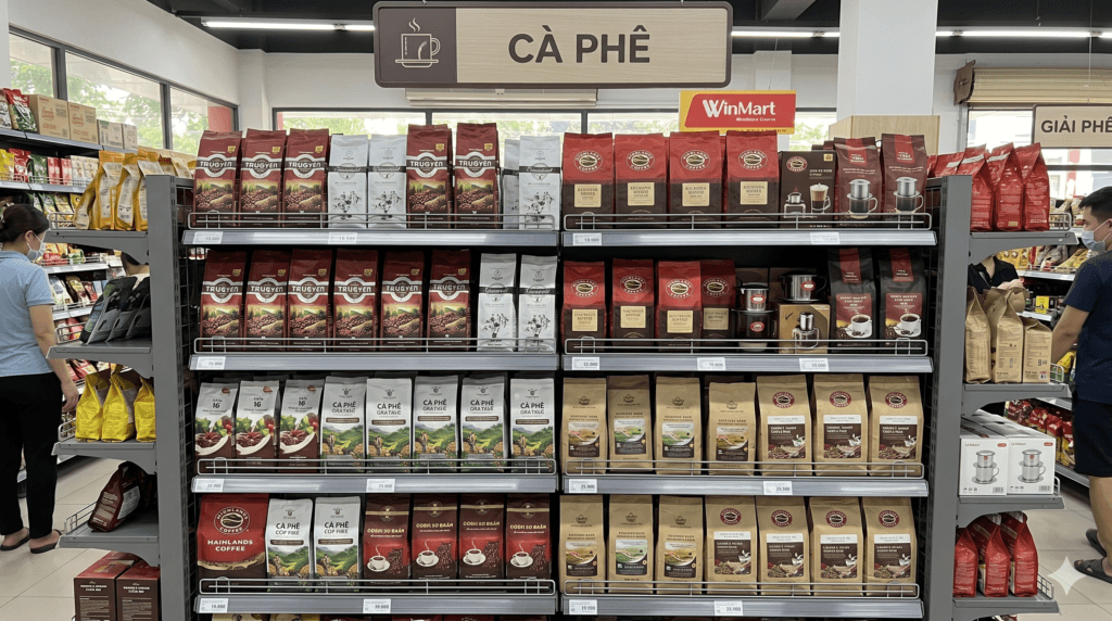 베트남 커피 선물 쇼핑 마크 내부