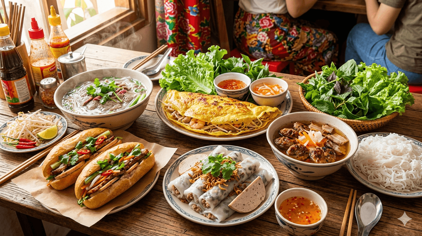 하노이 쌀국수 거리 음식 베트남 여행 추천