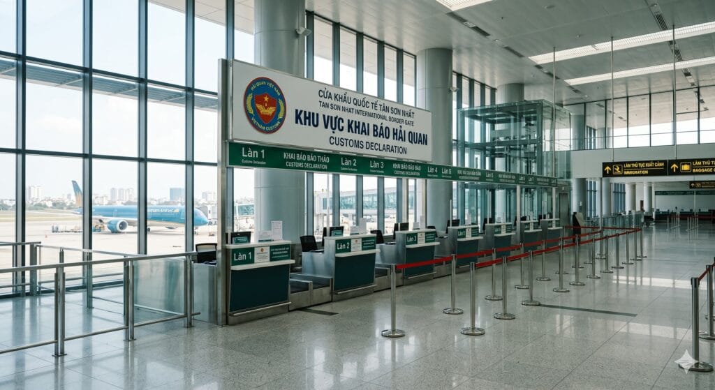 베트남 공항 세관 현금 신고 안내