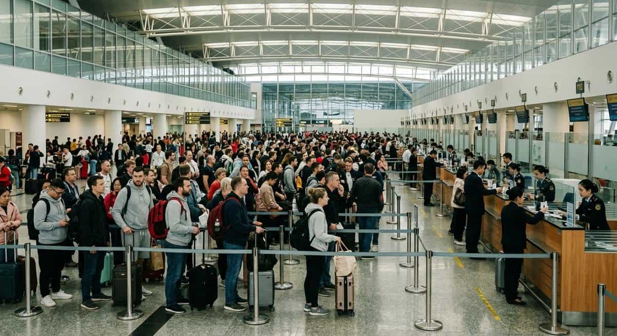 베트남 노이바이 공항 입국 심사 대기줄